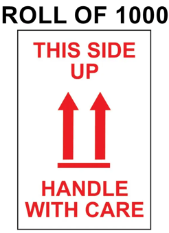 picture of Slingsby Self Adhesive Packaging Labels - 150 x 100mm - This Side Up - Roll of 1000 - [SLB-423469] - (LP)