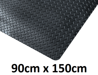 picture of Kumfi Tough Premium Anti-Fatigue Mat Black - 90cm x 150cm - [BLD-KU3660BL]
