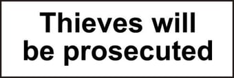 Picture of Spectrum Thieves will be prosecuted - SAV 300 x 100mm - SCXO-CI-14450