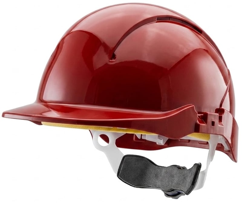 Centurion Concept Vulcan Red Safety Helmet - Wheel Ratchet - Unvented - [CE-S09PLUSRR]
