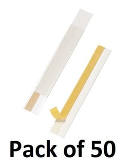 picture of Durable - Scanfix® 200 x 40 mm - Transparent - Pack of 50 - [DL-802519]
