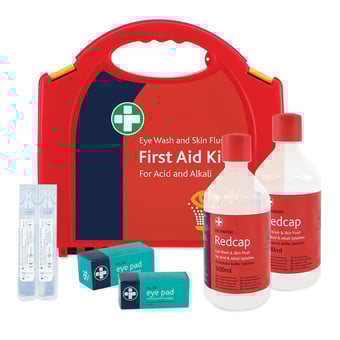picture of Redcap Eye Wash & Skin Flush Kit - Including bracket - [RL-5970]