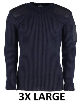 picture of AFE Crew-Neck Navy Blue "NATO" Sweater - 3 Extra Large - [AE-C/N3XL]