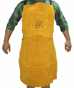 picture of TSSC Graywolf Tan Brown Leather Welding Apron - 24 x 36 - [GRF-GWAG2436]