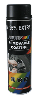 Picture of Motip Sprayplast Removable Coating - Black Matt 500ml - [SAX-M04301]
