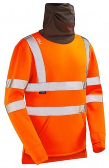 picture of Combesgate- Orange Hi Vis Snood Sweatshirt - LE-SS06-O