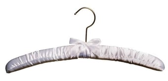 Picture of Ivory Satin Padded Hanger - Box of 50 - [MCS-SPHH]
