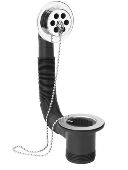 Picture of 1 1/2" BSP Chromed Sink Combined Waste & Overflow - CTRN-CI-PA83P