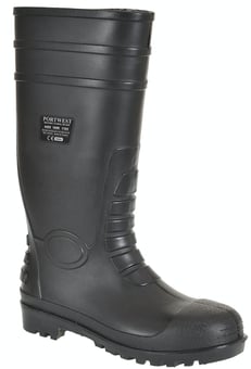 picture of Portwest - FW95 - Total Safety Black Wellington S5 - [PW-FW95BKR]