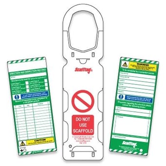 picture of Scafftag Scaffolding Tags - 10 Holders 20 Inserts and 1 Pen - [SC-STSH]