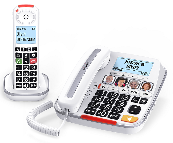 picture of Swissvoice Xtra 3355 Combo Corded Phone White - [PDL-ATL1424034]