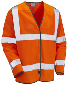 picture of Fremington - Long Sleeved Orange Coolviz Hi-Vis Waistcoat - LE-S04-O