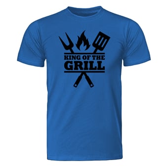 Picture of King of the Grill T-Shirt Blue - PRS-MT000225