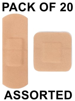 picture of HypaPlast Fabric Plasters - Assorted - Pack of 20 - [SA-D4619]