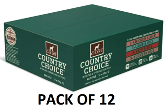 picture of Gelert Country Choice Tray Variety Dog Food 12 x 395g - [CMW-GELCCTV0]