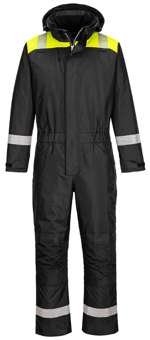 Picture of Portwest PW3 Winter Coverall Black/Yellow - PW-PW353BKY