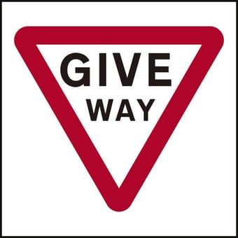 picture of Spectrum 600 x 600mm Temporary Sign – Give Way – [SCXO-CI-14782-1]