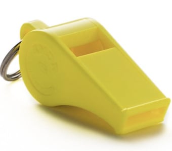 picture of ACME 660 Thunderer Plastic Whistle - Yellow - 117dBA - [AC-660-YELLOW]