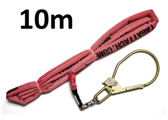 picture of TAGATTACH 25mm Grip Rope Tag Line c/w Steel Tower Hook 10mtr - [TAG-25GR10-STH]
