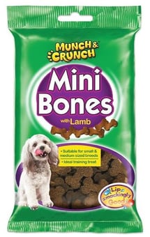 picture of Munch & Crunch Lamb Mini Bones Dog Treats 150g - [PD-MC0161]