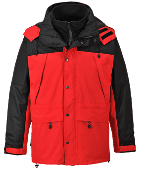 picture of Portwest S532 - Orkney 3-in-1 Jacket Red - PW-S532RER