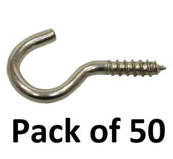 picture of Curtain Wire Hooks - 22mm x 2mm - Pack of 50 - [CI-CW08P]