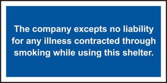 picture of Spectrum This Company Accepts No Liability For Any Illness – RPVC 300 x 150mm - SCXO-CI-11898 - (DISC-X)