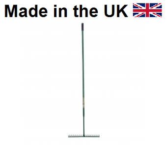 picture of Bulldog Asphalt Rake Flat Tooth Metal Handle - [ROL-BARM]