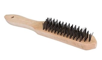 picture of Silverline - Heavy Duty Wire Brush - 6 Row - Bristle Length 20mm - [SI-PB06]