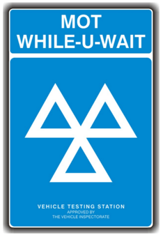 Picture of MOT Sign - While-U-Wait - 500 x 750mm - [PSO-MTU7520]