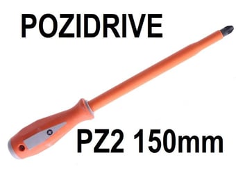 picture of Boddingtons - Premium Insulated Screwdriver - 150mm Blade - PZ2 - Pozidrive - [BD-114102]