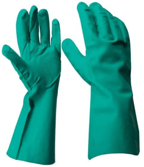 picture of Super Chem Green Nitrile Gloves Industrial Grade - HT-Y800