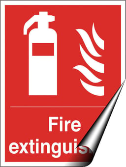 Picture of Fire Extinguisher Sign LARGE - 300 X 400Hmm - Self Adhesive Vinyl - [AS-FI8-SAV]