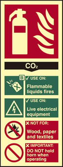 Picture of Spectrum Fire Extinguisher CO2 - Photolum. 202 x 82mm - [SCXO-CI-12447]