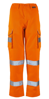 picture of Supertouch Ladies Hana Combat Trousers Hi Vis Orange - ST-SHV-L40181