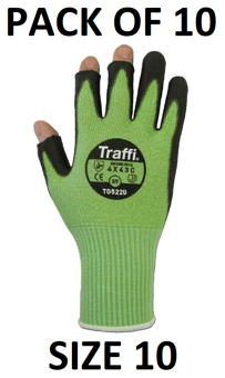 picture of TraffiGlove Safe To Go Cut Index C Glove - Size 10 - Pack of 10 - TS-TG5220-10X10 - (AMZPK2)