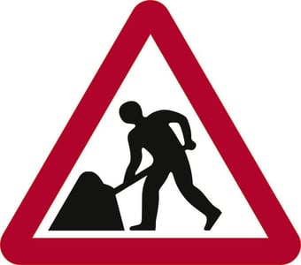 Picture of Spectrum 600mm Tri. Dibond ‘Men at Work’ Road Sign - With Channel - [SCXO-CI-13073]