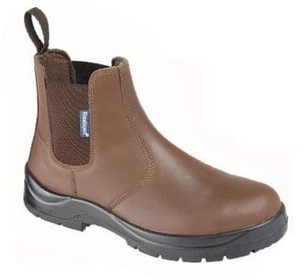 picture of Brown Leather Dealer Safety Boot - S3 SRC - Dual Density Sole & Midsole - BR-161