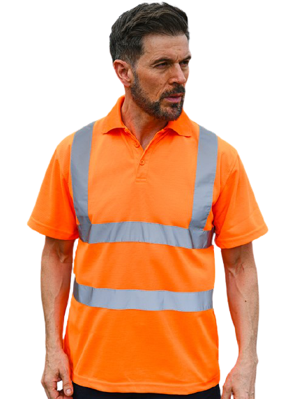 picture of Korntex Orange Hi Vis Polo Shirt - AP-KXPOLOOR