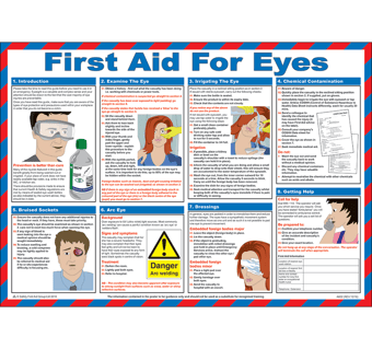 picture of First Aid For Eyes Poster - 590 x 420Hmm - [SA-A602]