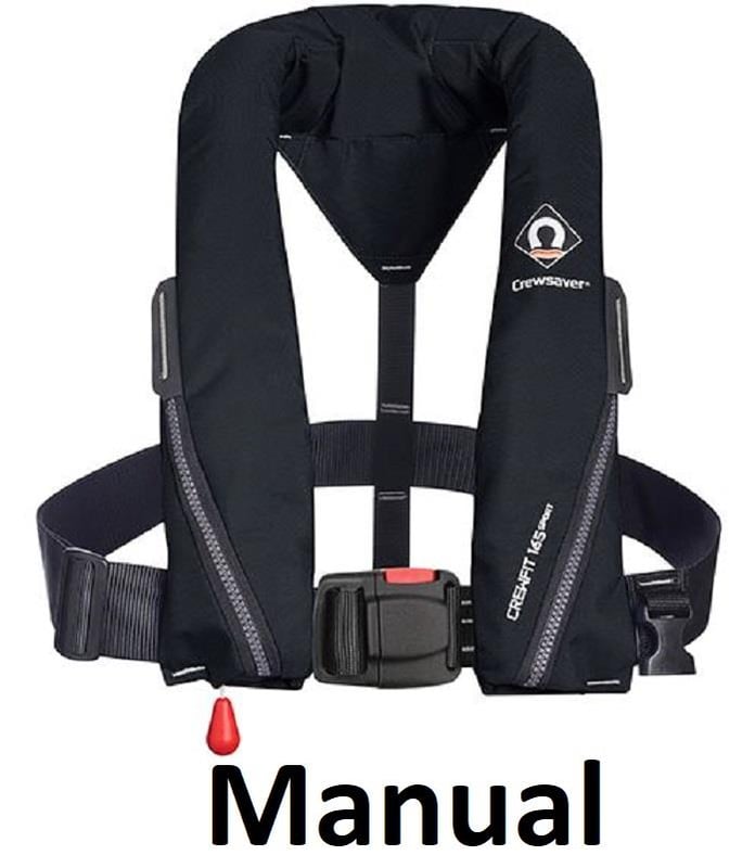 picture of Crewsaver Crewfit 165N Manual Black Sport Lifejacket - [CW-9710BLM]