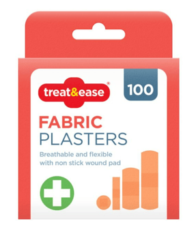 picture of Treat & Ease Fabric Plasters 100 Pack - [OTL-321321]