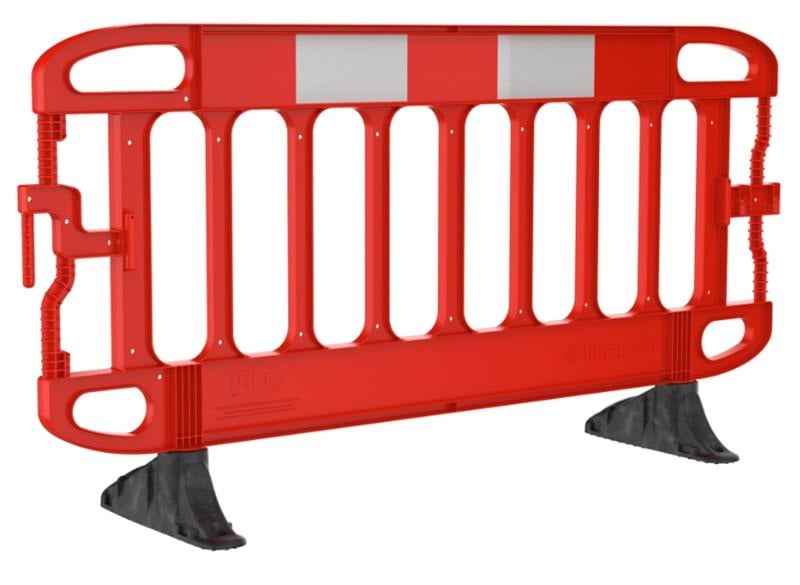 JSP NAViGATOR Plus 2m Traffic Barrier with Black Anti-Trip Feet - [JS-KBJ073-300-600] - (HP)