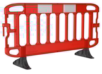 picture of JSP NAViGATOR Plus 2m Traffic Barrier with Black Anti-Trip Feet - [JS-KBJ073-300-600]