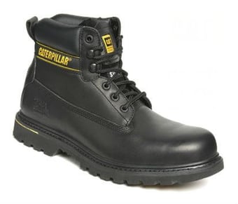 picture of Caterpillar - SB - SRC - Holton Black Leather Goodyear Welted Safety Boot - BR-7040