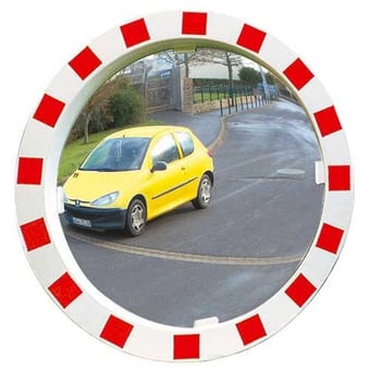 Picture of ROUND TRAFFIC MIRROR - P.A.S - Dia 800mm - To View 2 Directions - 5 Year Guarantee - [VL-948]