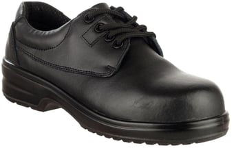 picture of Amblers Black Ladies Safety Shoes Steel Toe S1P SRC - FS-20442-32285 - (DISC-R)