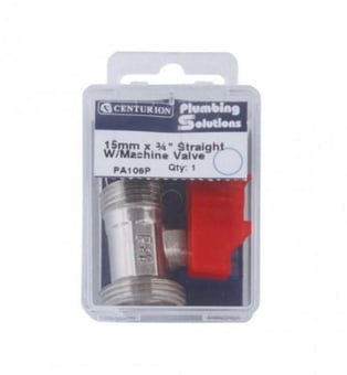 Picture of Straight 15mm x 3/4" BSP Appliance Stop Valve - CTRN-CI-PA106P