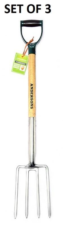 Andersons Stainless Steel Border Fork- Set of 3 - [CI-GA139L]