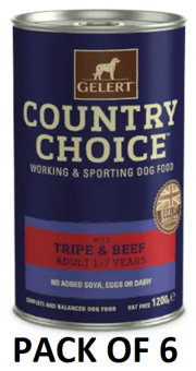 picture of Gelert Country Choice Work & Sport Dog Food Variety Tripe 6 x 1200g - [CMW-GELER3]